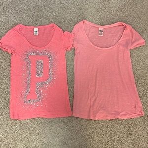 PINK - Set of 2 - Pink T-shirts